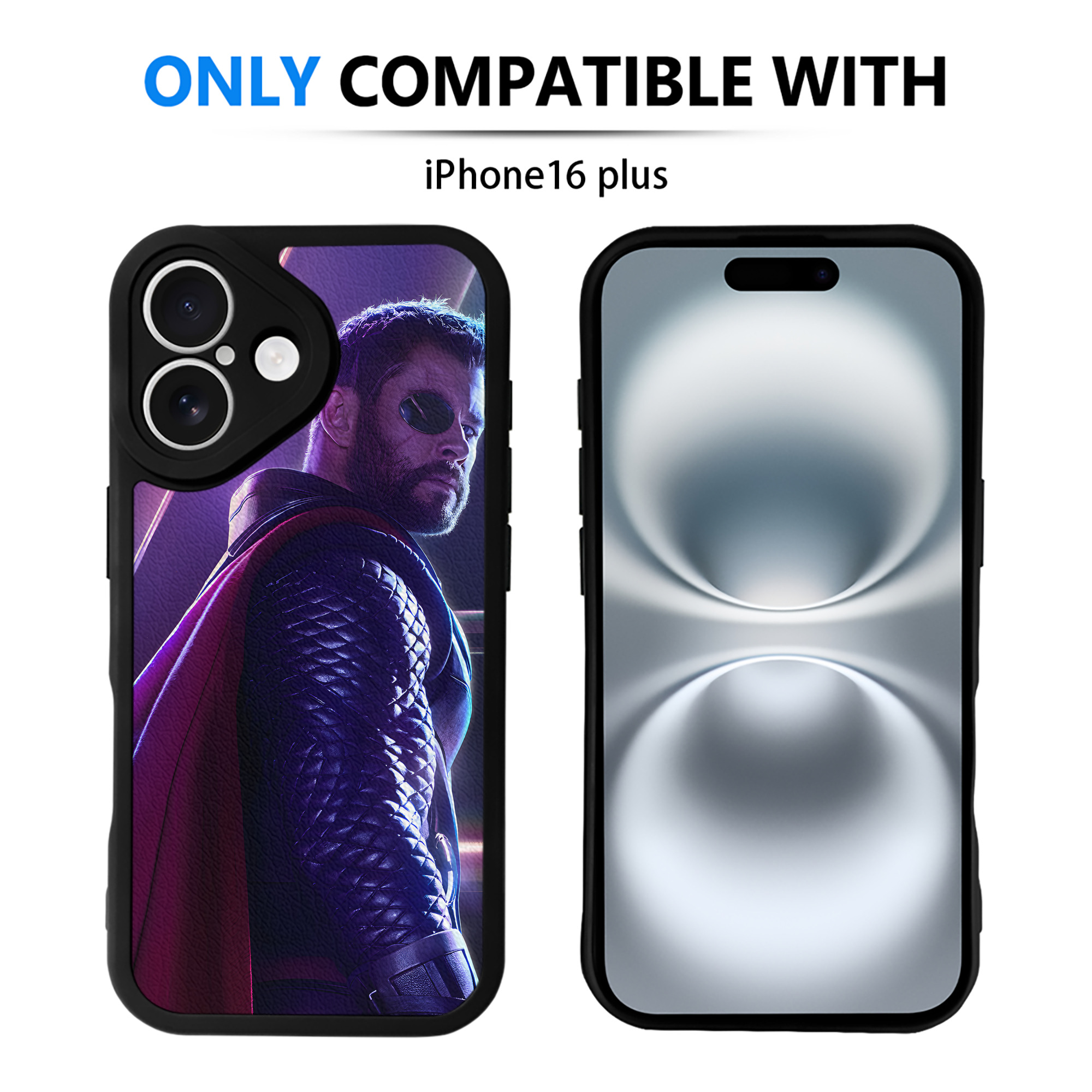 （画像用） アベンジャーズ The Avengers 【iPhone 16シリーズ対応】シリコンスマホケース（レザー調） 材質：シリコン